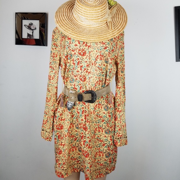 John robshaw for Lucky boho flower print dress L - Picture 8 of 8